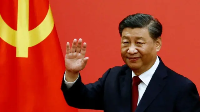 Chinese President Xi Jinping waves after a speech (file photo)