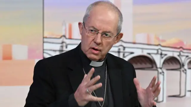 Archbishop of Canterbury Justin Welby in a BBC interview