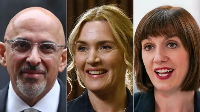 Nadhim Zahawi, Kate Winslet and Bridget Phillipson