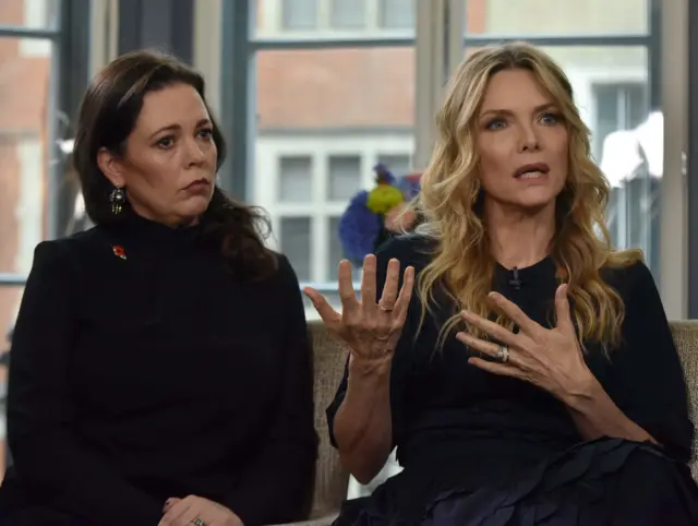 Olivia Colman and Michelle Pfeiffer