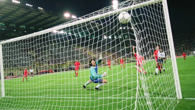 David Platt volley against Belgium