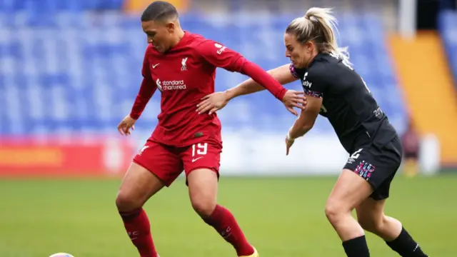 Shanice van de Sanden keeping the ball