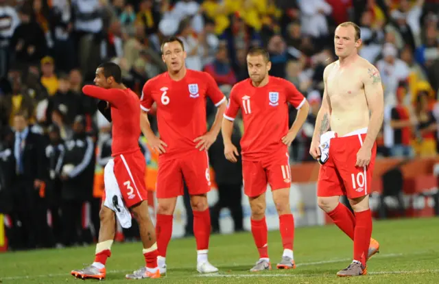 Ashley Cole, John Terry, Joe Cole and Wayne Rooney