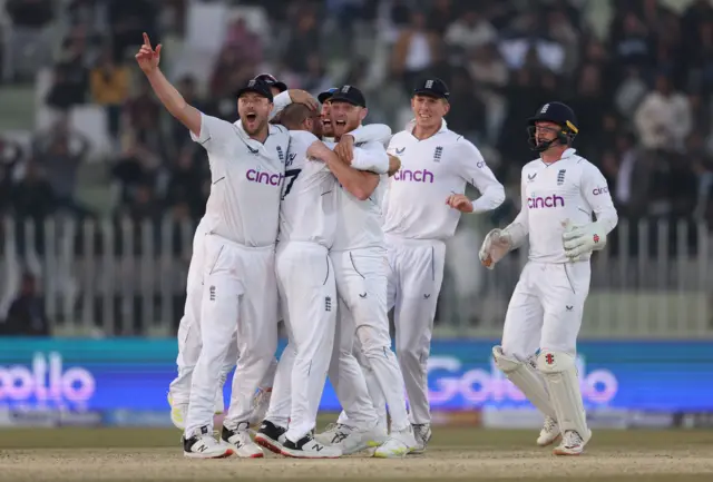 England celebrate