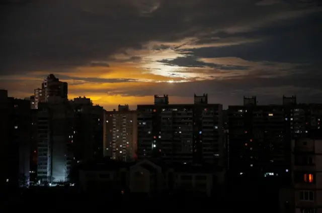 Kyiv during a blackout