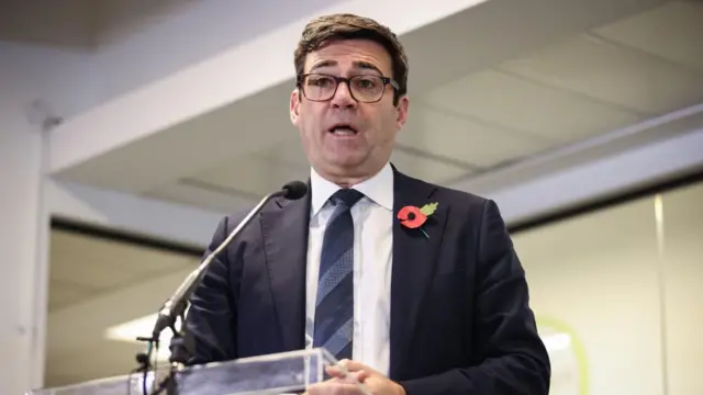 Labour's Andy Burnham speaks at an event