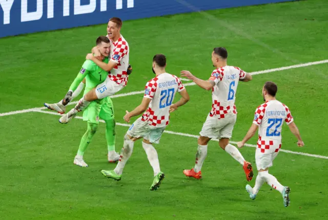 Croatia celebrate