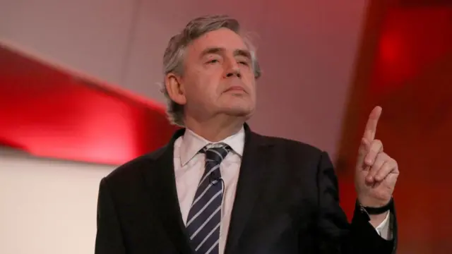 Gordon Brown speaks at a recent event