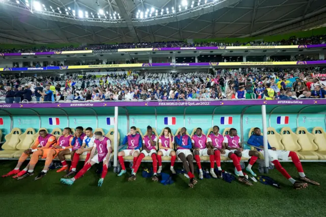 France subs bench.