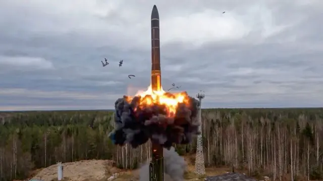 Russian nuclear-capable missile test, October 2022 - Russian Defence Ministry