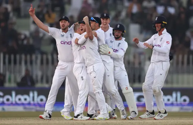 England celebrate