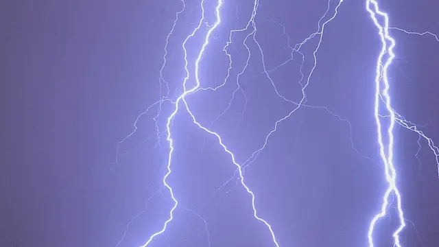 Lightning in the sky. Library image.