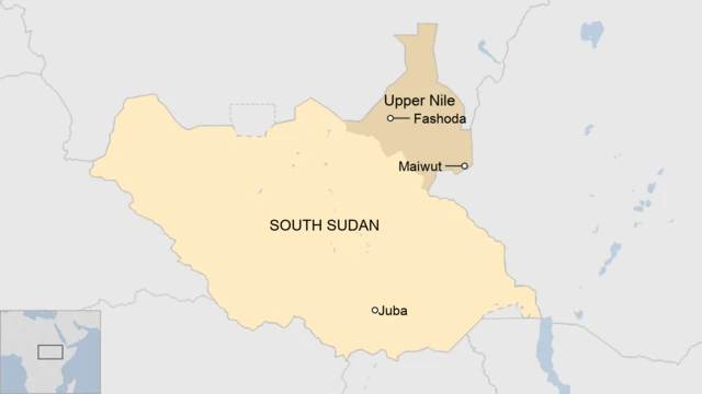 Map of South Sudan