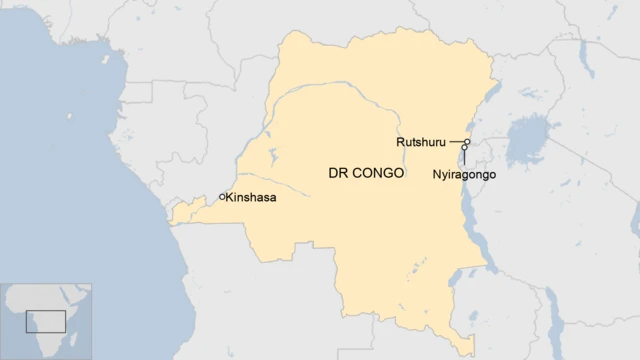 Map of DR Congo