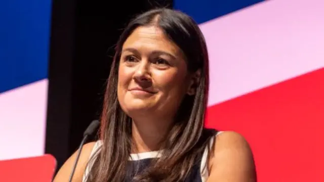 Lisa Nandy speaking at Labour conference in September 2022