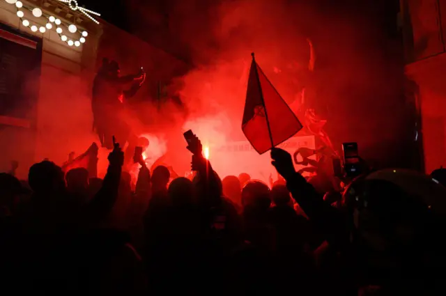 Moroccan fans in Paris