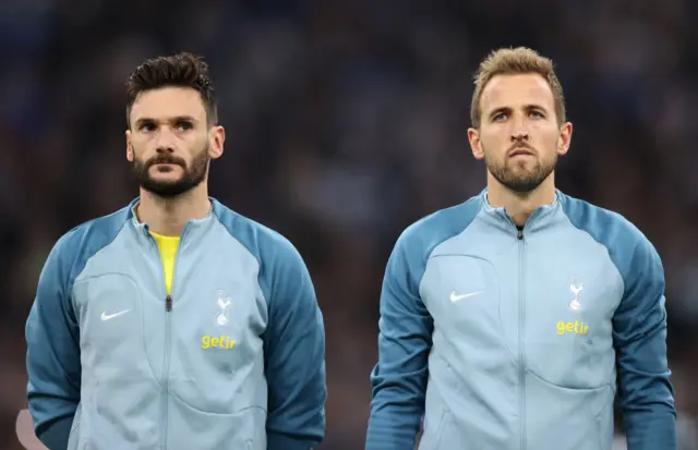 Hugo Lloris and Harry Kane