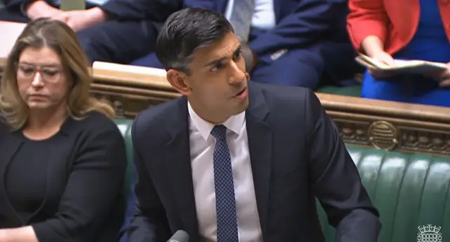 PM Rishi Sunak at PMQs