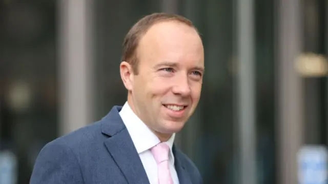 Matt Hancock outside BBC Broadcasting House on 16 October 2022 in London