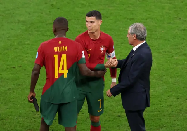 Fernando Santos and Ronaldo