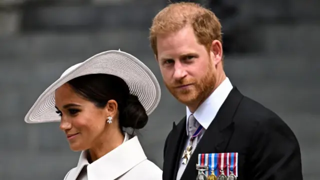 Prince Harry and his wife Meghan, Duchess of Sussex