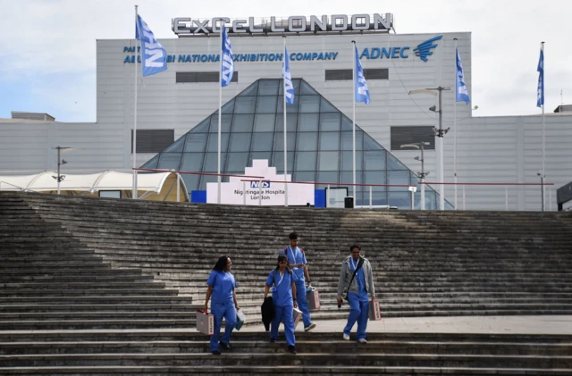 ExCeL centre turned into the nightingale