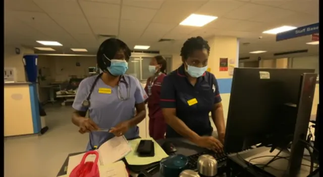 A&E nurses at Medway Maritime Hospital in Kent