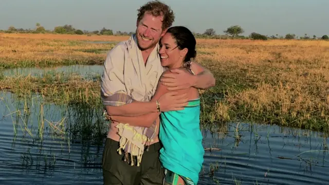 Harry and Meghan in Botswana in 2016