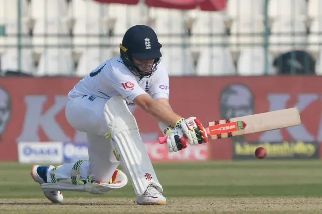 England's Ollie Pope bats v Pakistan in Multan Test