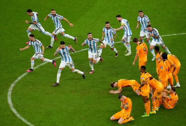 Argentina players celebrate