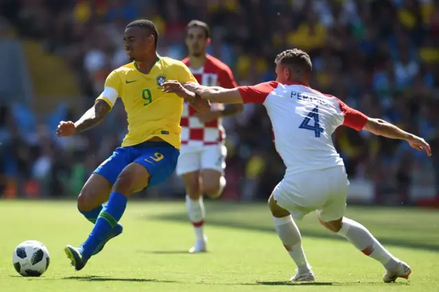 Brazil v Croatia in 2018