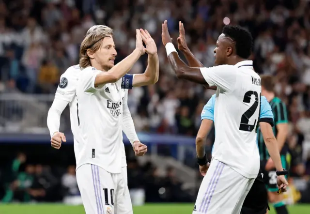 Vinicius Junior and Modric