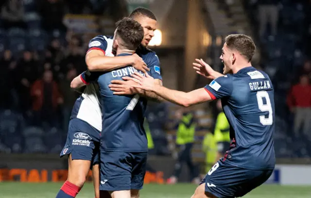 Rovers celebrate Aidan Connolly's goal