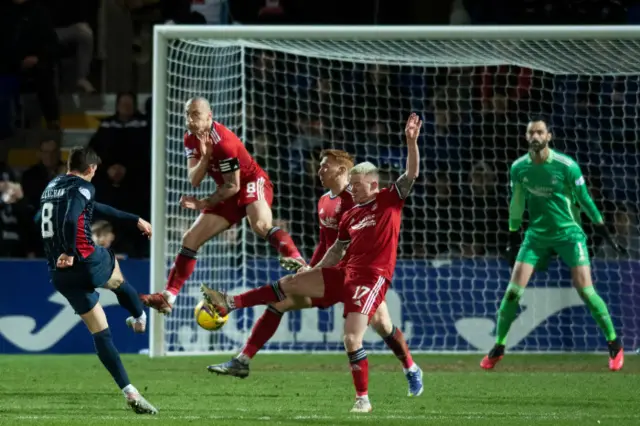 Ross County's Ross Callachan scores