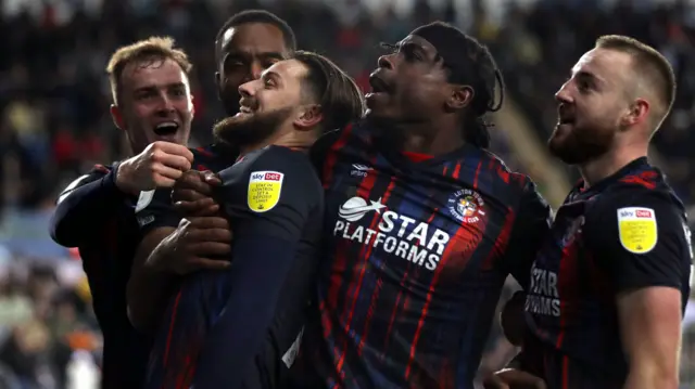 Luton celebrate