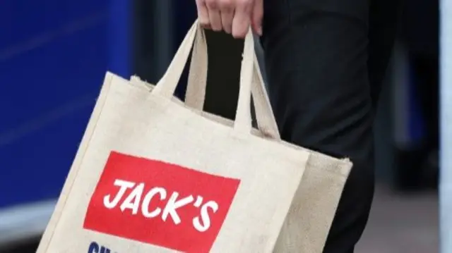 Jack's branded shopping bag