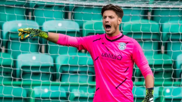 Kevin Dabrowski starts for Hibs