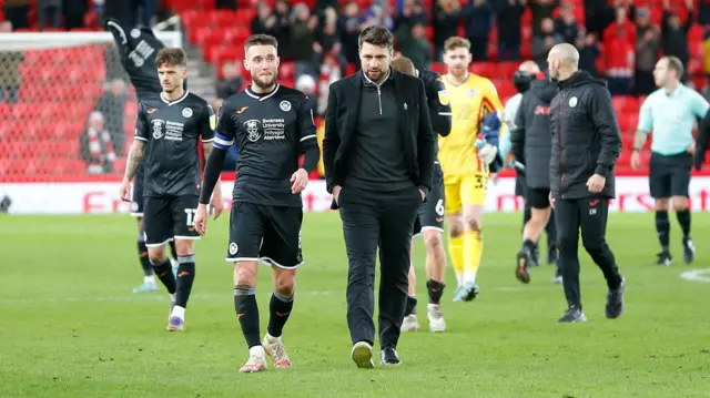 Russell Martin leads Swansea off