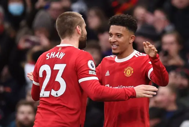 Jadon Sancho, Luke Shaw, Manchester United, Southampton, Premier League