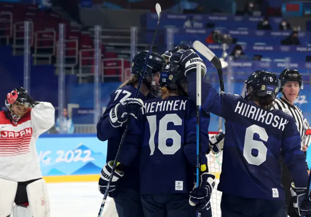 Finland celebrate