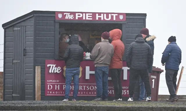 Fans at Gayfield