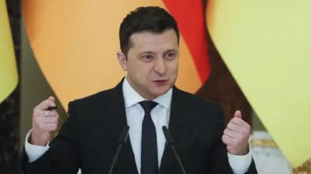 Ukrainian President Volodymyr Zelensky