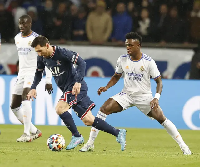 Messi of PSG v Real Madrid