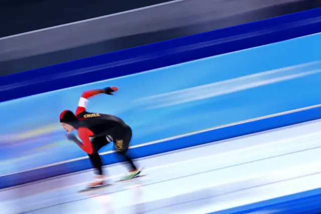 Ruining Tian of China speed skating