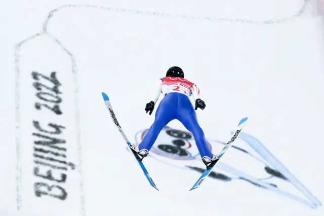 A ski jumper