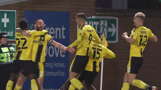 Burton celebrate