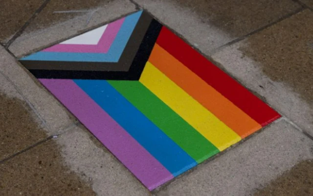 LGBT paving slab