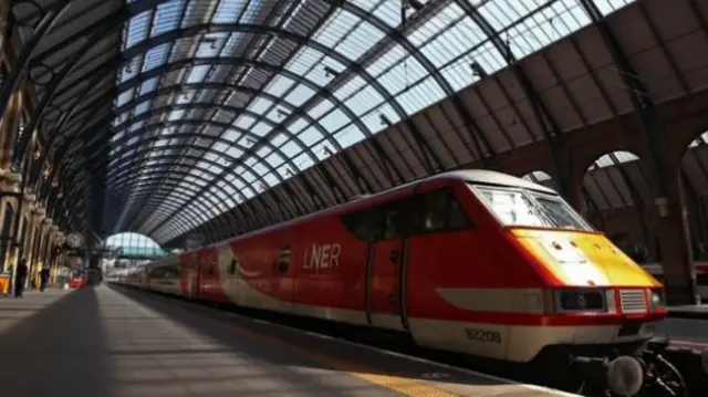 LNER train at London Kings Cross