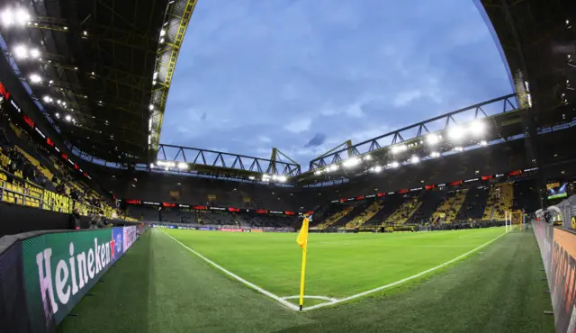 Rangers are in action at the Signal Iduna Park