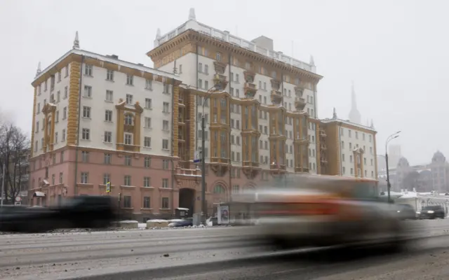 The US embassy in Moscow